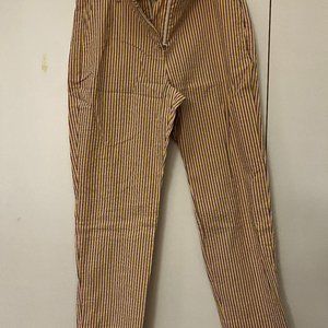 J. Crew slim crop Seersucker pants